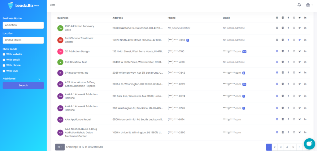 Addiction Counselor Dashboard